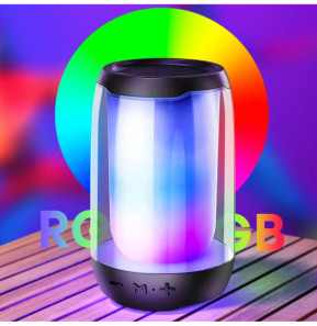 LinQ Mini Enceinte Bluetooth 5W LED RGB Compact Portable Étanche IPX6 Noir
