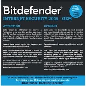 Bitdefender internet security 2015 - DVD OEM Licence 1 An 1 Poste