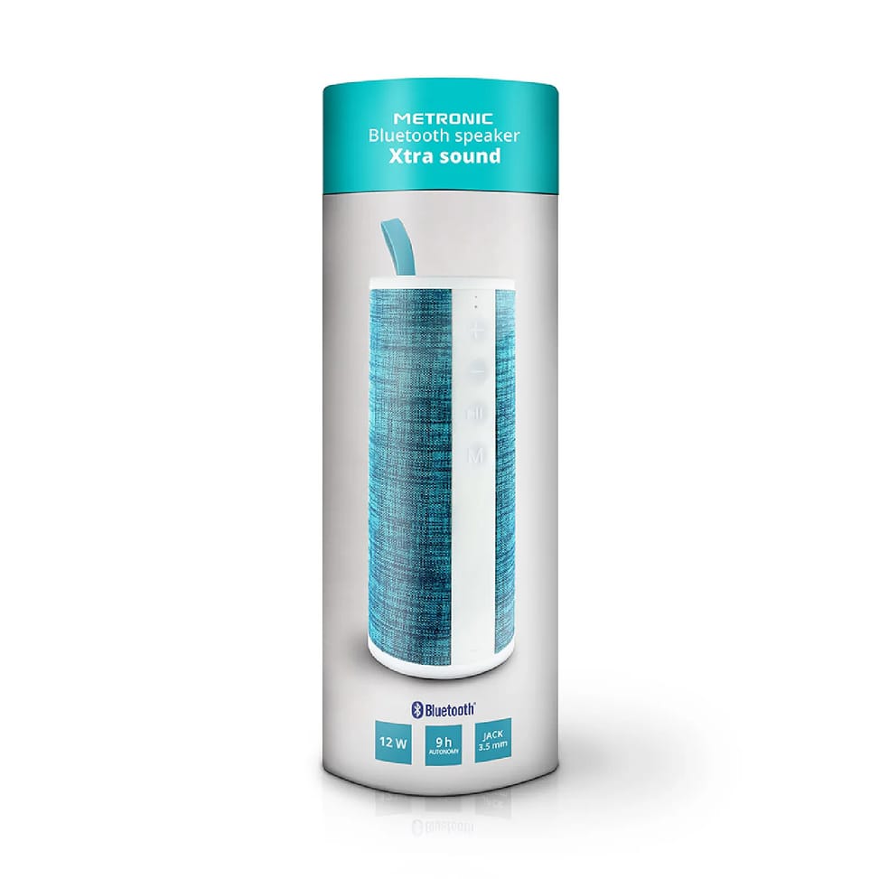 Metronic 477089 - Enceinte portable Xtra Sound bluetooth 12 W - Verte et blanche — image 5