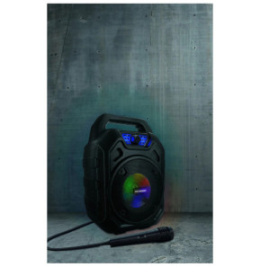 Metronic 477188 - Enceinte Mini High Power avec micro - noire