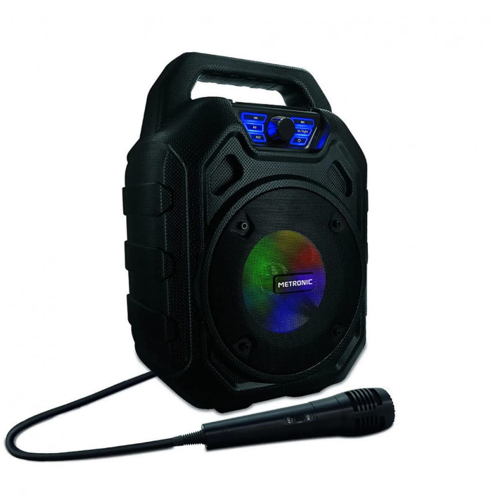 Metronic 477188 - Enceinte Mini High Power avec micro - noire — image 5