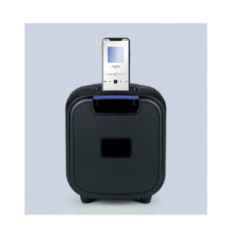 Mooov 477370 - Enceinte Party Cube sans fil avec effets lumineux - Noire et bleue