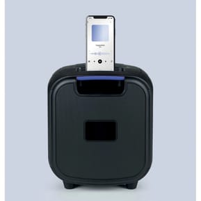 Mooov 477370 - Enceinte Party Cube sans fil avec effets lumineux - Noire et bleue — image 3