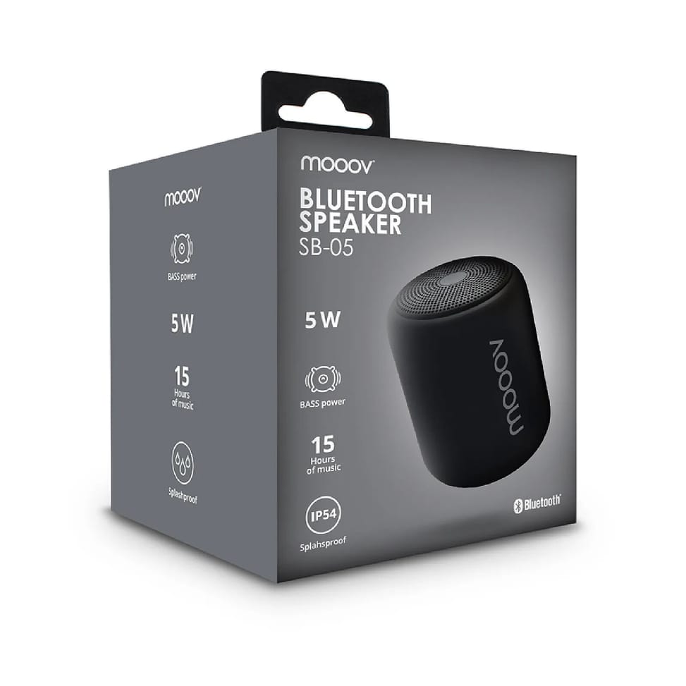 Mooov 618402 - Enceinte portable SB-05 Bluetooth 5 W - noire — image 5