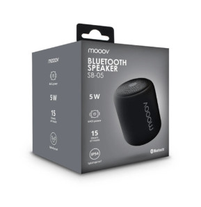 Mooov 618402 - Enceinte portable SB-05 Bluetooth 5 W - noire