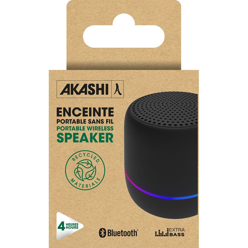Akashi Enceinte Eco Bluetooth 5W (Noir) — image 5
