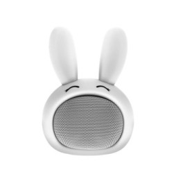 Moxie Enceinte Bluetooth 3W Autonomie 3h Design Lapin Lumineux Blanc
