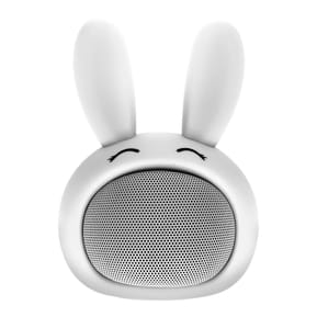 Moxie Enceinte Bluetooth 3W Autonomie 3h Design Lapin Lumineux Blanc
