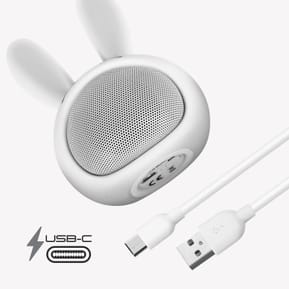 Moxie Enceinte Bluetooth 3W Autonomie 3h Design Lapin Lumineux Blanc — image 3