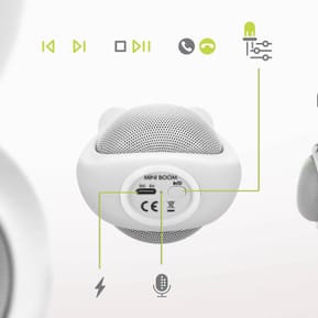 Moxie Enceinte Bluetooth 3W Autonomie 3h Design Lapin Lumineux Blanc — image 4
