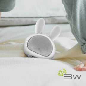 Moxie Enceinte Bluetooth 3W Autonomie 3h Design Lapin Lumineux Blanc — image 5