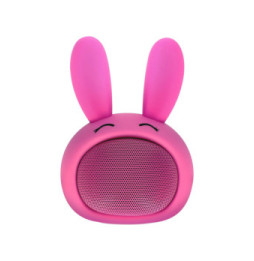 Moxie Enceinte Bluetooth 3W Autonomie 3h Design Lapin Lumineux Rose