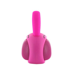Moxie Enceinte Bluetooth 3W Autonomie 3h Design Lapin Lumineux Rose