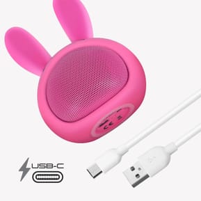 Moxie Enceinte Bluetooth 3W Autonomie 3h Design Lapin Lumineux Rose — image 3