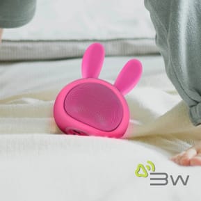 Moxie Enceinte Bluetooth 3W Autonomie 3h Design Lapin Lumineux Rose — image 5