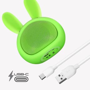 Moxie Enceinte Bluetooth 3W Autonomie 3h Design Lapin Lumineux Vert — image 3