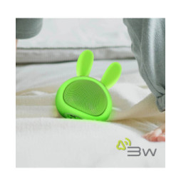 Moxie Enceinte Bluetooth 3W Autonomie 3h Design Lapin Lumineux Vert