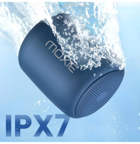 Moxie Enceinte Portable Bluetooth Étanche avec Autonomie 12 Heures Bleu