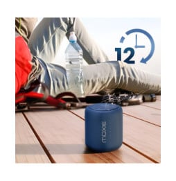 Moxie Enceinte Portable Bluetooth Étanche avec Autonomie 12 Heures Bleu