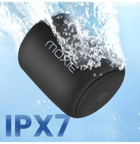Moxie Enceinte Portable Bluetooth Étanche avec Autonomie 12 Heures Noir
