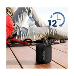 Moxie Enceinte Portable Bluetooth Étanche avec Autonomie 12 Heures Noir