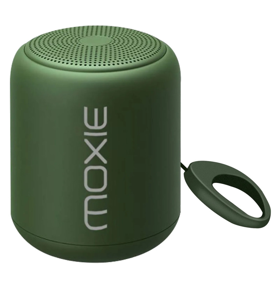 Moxie Enceinte Portable Bluetooth Étanche avec Autonomie 12 Heures Vert