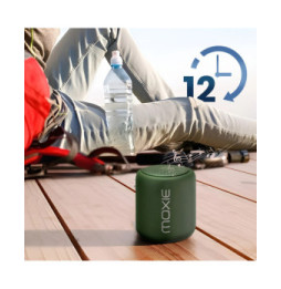 Moxie Enceinte Portable Bluetooth Étanche avec Autonomie 12 Heures Vert