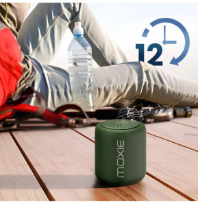 Moxie Enceinte Portable Bluetooth Étanche avec Autonomie 12 Heures Vert