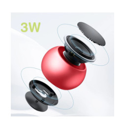 Moxie Mini Enceinte Sans-fil Bluetooth Autonomie 3h Design Ultra-compact Rouge