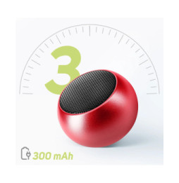Moxie Mini Enceinte Sans-fil Bluetooth Autonomie 3h Design Ultra-compact Rouge