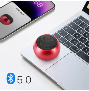 Moxie Mini Enceinte Sans-fil Bluetooth Autonomie 3h Design Ultra-compact Rouge