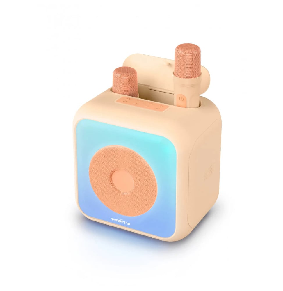 BIGBEN PARTYBTKMP - Enceinte Karaoke avec 2 micros sans fil PARTYBTKMP