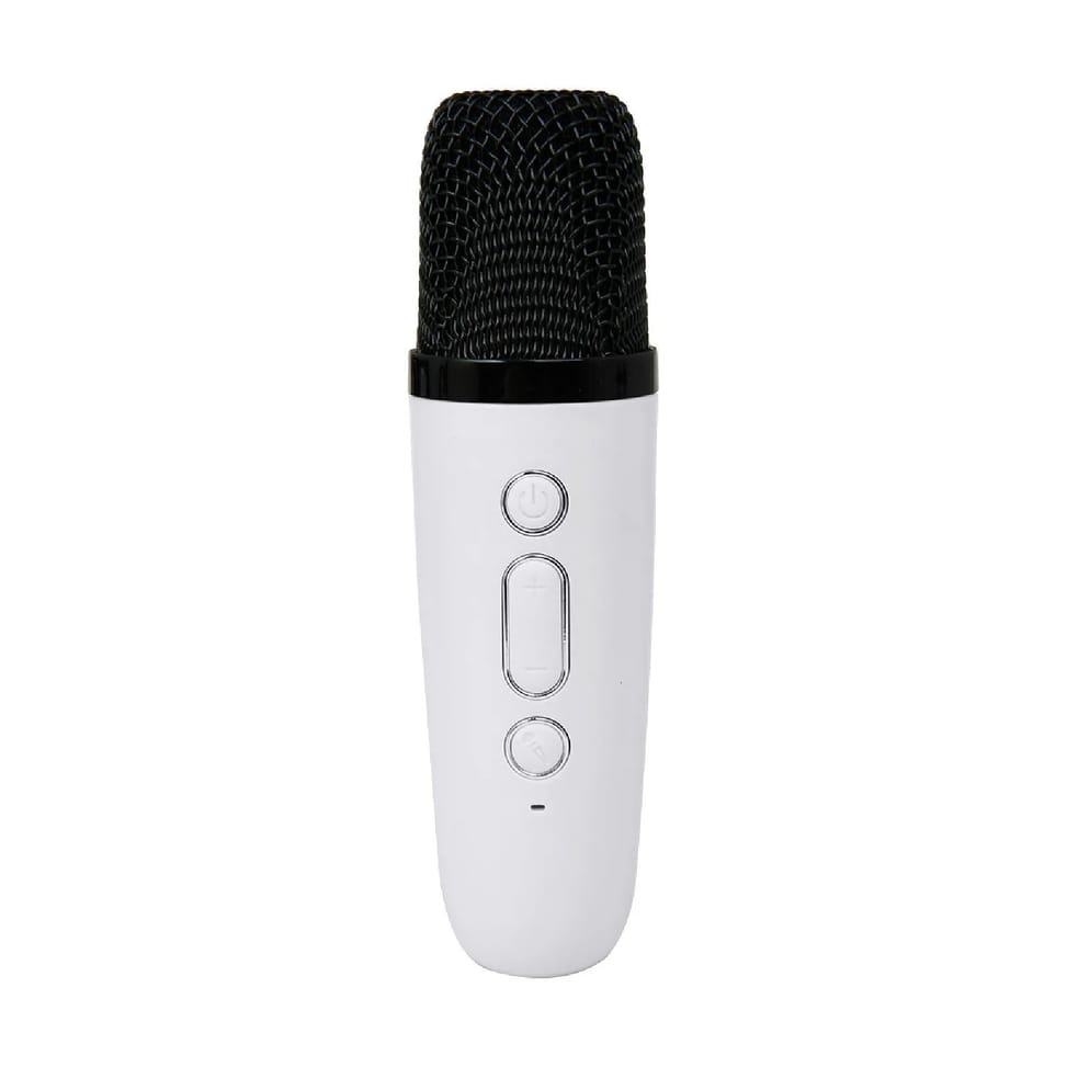 PARTY Enceinte Bluetooth 5.1 avec 2 Micro karaoké Sans Fil Modèle Party Btmic 15W Blanc — image 3