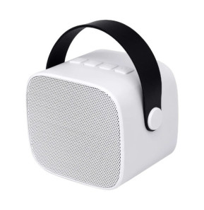 PARTY Enceinte Bluetooth 5.1 avec 2 Micro karaoké Sans Fil Modèle Party Btmic 15W Blanc