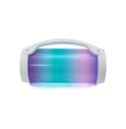 PARTY Enceinte Sans Fil Lumineuse Modèle Party Bluetooth 5.0 50W avec Poignée Blanc
