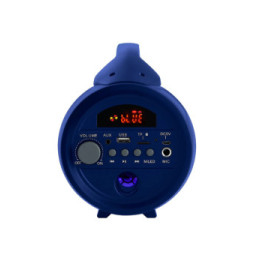 PARTY Enceinte Sans Fil Lumineuse Modèle Party Bluetooth 5.0 50W avec Poignée Bleu