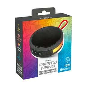 PARTY Enceinte Sans Fil Lumineuse Modèle Party Nano Bluetooth 5.0 IPX5 15W Noir — image 5