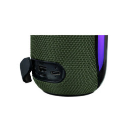 PARTY Enceinte Sans Fil Modèle Party Tube Bluetooth 5.3 avec Effets Lumineux 30W Vert