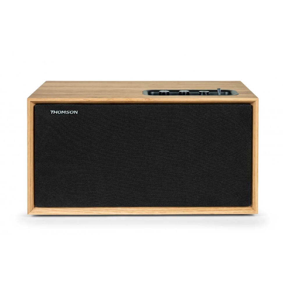 Thomson WS502 - Enceinte Bluetooth résidentielle - Bluetooth 5.0 - 100W - Façade amovible - Bois — image 2