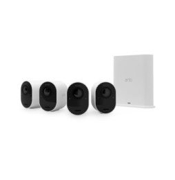 Arlo Ultra 2 Security System 4 Camera Kit - Blanc (VMS5440)