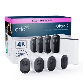Arlo Ultra 2 Security System 4 Camera Kit - Blanc (VMS5440) — image 2