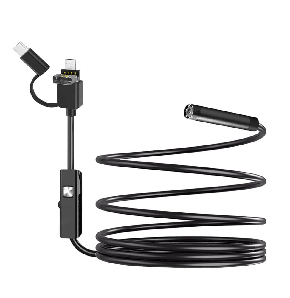 Avizar Endoscope Étanche IP67 Caméra Multi Ports USB-C Micro USB USB Longueur 10m