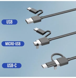 Avizar Endoscope Étanche IP67 Caméra Multi Ports USB-C Micro USB USB Longueur 10m