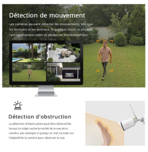 Foscam - Caméra IP 3MP pour kit de vidéosurveillance FI9911W
