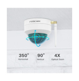 Foscam - Caméra IP Wi-Fi dôme motorisée - D4Z