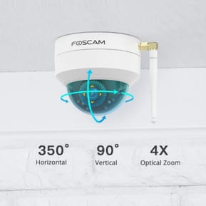 Foscam - Caméra IP Wi-Fi dôme motorisée - D4Z — image 5