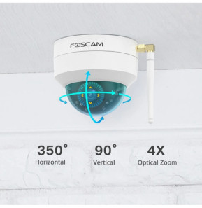 Foscam - Caméra IP Wi-Fi dôme motorisée - D4Z