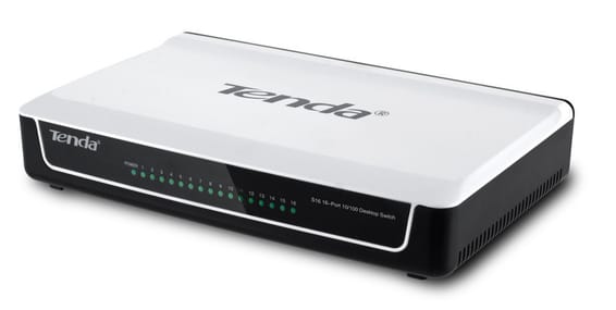 Switch Non Administrable Tenda 16-Port 10/100Mbps