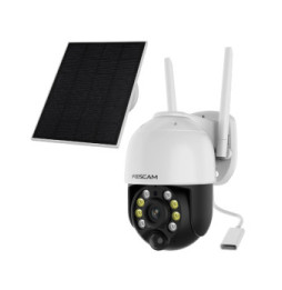 Foscam - Caméra IP Wi-Fi dôme motorisée 4MP sur batterie et panneau solaire B4