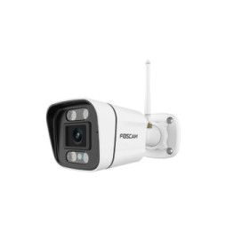 Foscam - Caméra Wifi extérieur avec spots et sirène - V5P Blanc